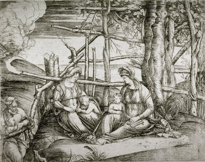 A Szent Család Szent Erzsébettel alkotó: Jacopo de