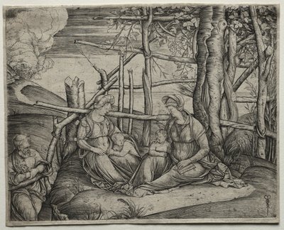 A Szent Család Szent Erzsébettel alkotó: Jacopo de