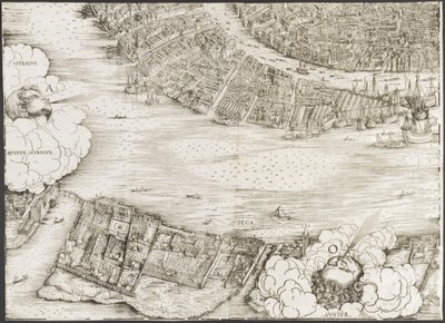 Velence látképe [bal alsó blokk], 1500. alkotó: Jacopo de Barbari