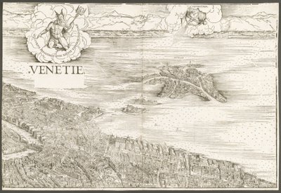 Kilátás Velencére [felső középső blokk], 1500. alkotó: Jacopo de Barbari