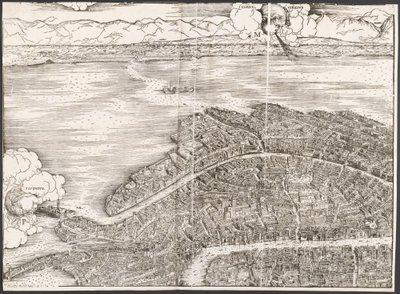 Kilátás Velencére [bal felső blokk] alkotó: Jacopo de