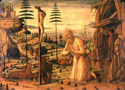 Szent Jeromos az imában alkotó: Jacopo del Sellaio