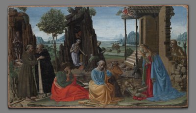 A misztikus születés alkotó: Jacopo del Sellaio