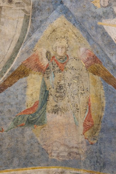 Az erőd allegóriája, a boltozat részlete (freskó) alkotó: Jacopo di Cione