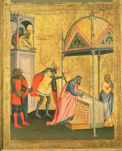 Szent Máté vértanúsága, Szent Máté oltárképéből és jelenetek az életéből, 1367-70 körül (tempera a panelen) alkotó: Jacopo di Cione