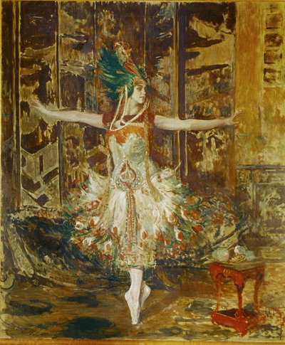 Tamara Karsavina táncol Igor Stravinsky A tűzmadár című balettjében ... alkotó: Jacques-Emile Blanche