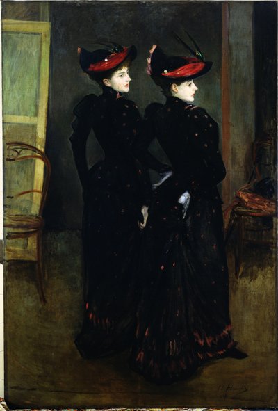 A Savile-Clark lányok (olaj, vászon) alkotó: Jacques-Emile Blanche