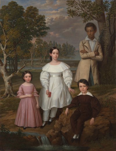 Bélizaire és a Frey-gyerekek, 1837 körül (olaj, vászon) alkotó: Jacques (attr. to) Amans