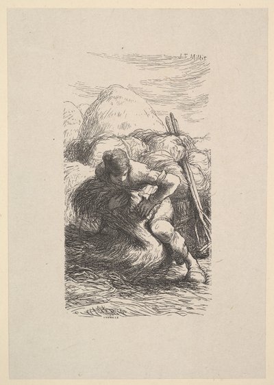 A kévekötő, 1853. alkotó: Jacques Adrien Lavieille