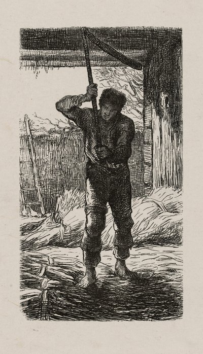 Csépelő alkotó: Jacques Adrien Lavieille