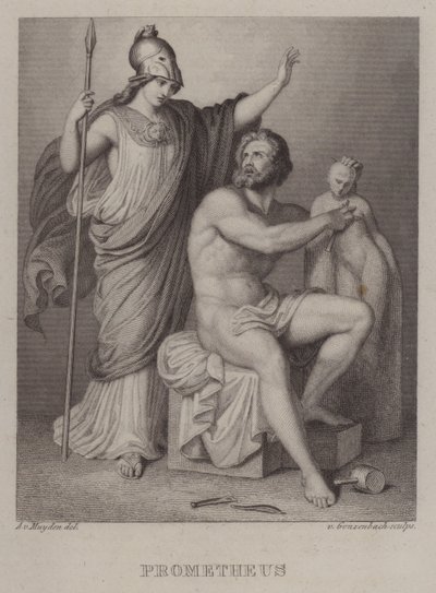 Prométheusz (metszet) alkotó: Jacques Alfred van Muyden
