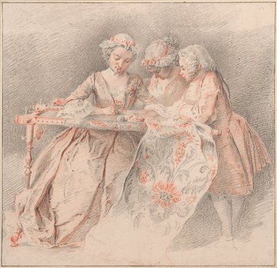 A hímzők alkotó: Jacques André Portail