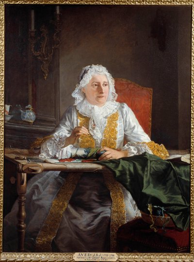 Antoine Crozatné portréja, Chatel márkiné Joseph Avad dit Le Batave festménye (1702-1766) 1741 V. 1,38x1,04 m Montpellier, Fabre Múzeum alkotó: Jacques Andre Joseph Camelot Aved