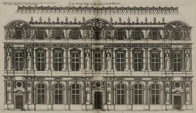 Pierre Lescot homlokzata 1576-ban jelent meg alkotó: Jacques Androuet Ducerceau