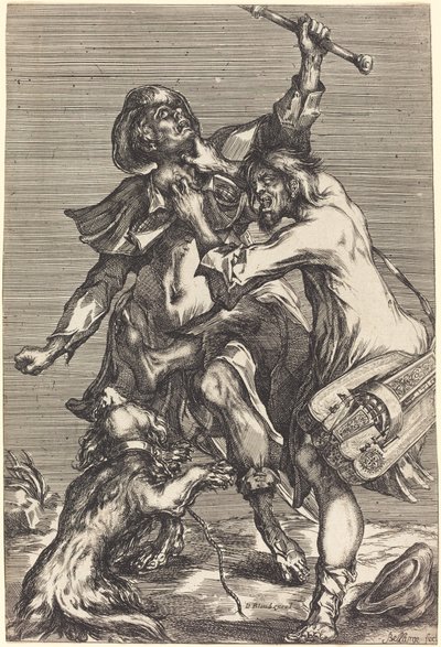 Harc koldusok alkotó: Jacques Bellange