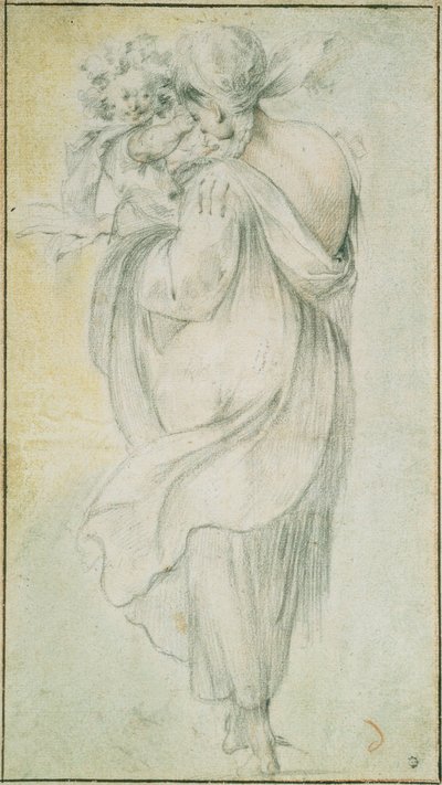 Cigány gyermekkel, 17. század eleje. alkotó: Jacques Bellange
