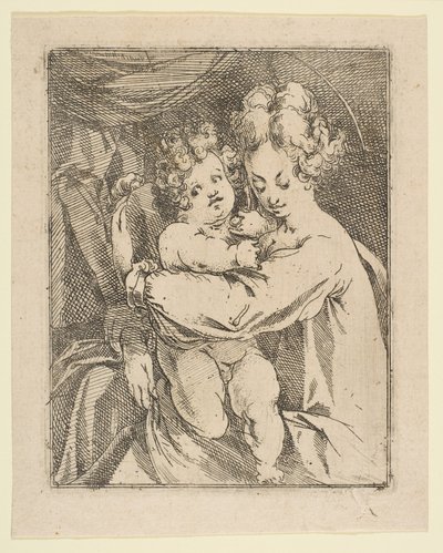 Madonna és gyermeke, 1612-16. alkotó: Jacques Bellange