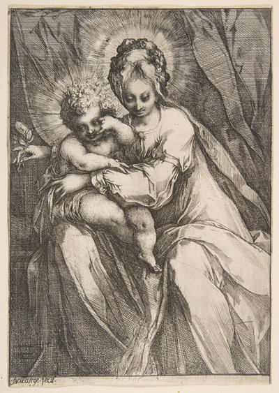 Madonna rózsával, 1595-1616. alkotó: Jacques Bellange