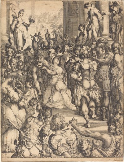 Szent Lucia mártíromsága. alkotó: Jacques Bellange