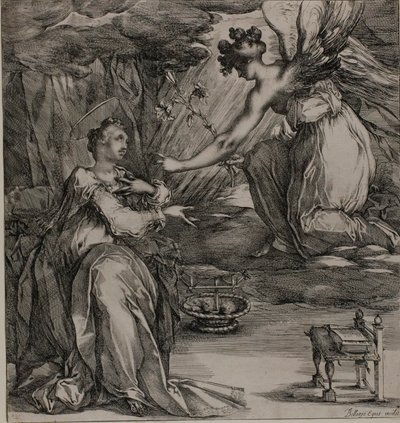 Az Angyali üdvözlet alkotó: Jacques Bellange
