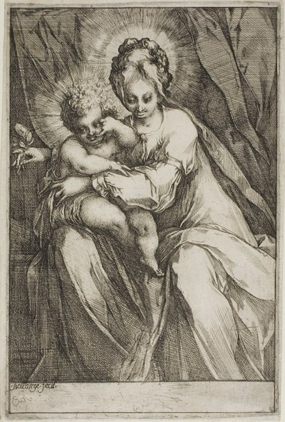 A szűz és a gyermek rózsával alkotó: Jacques Bellange