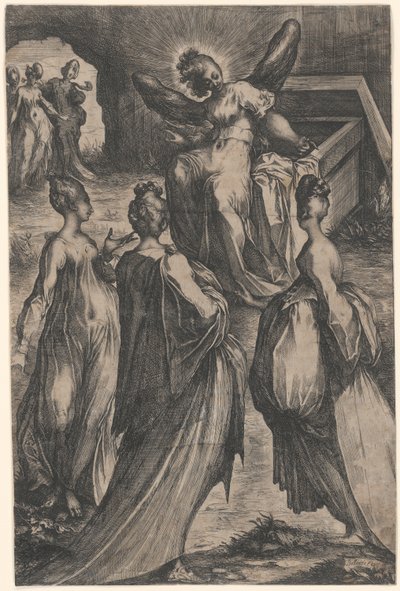 Három Mária a sírnál alkotó: Jacques Bellange