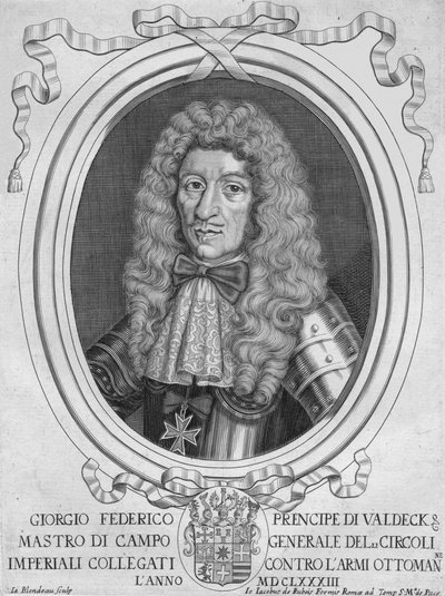 Georg Friedrich Waldeck hercege, 1690-es évek. alkotó: Jacques Blondeau