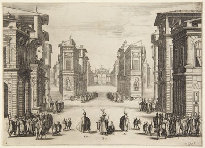 1. felvonás, a Soliman sorozatból alkotó: Jacques Callot