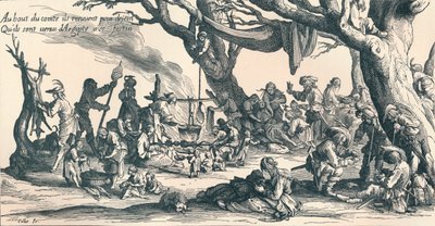 "Az első cigányok tábora Közép-Európában", c1604, 1907 alkotó: Jacques Callot