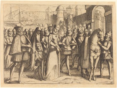 Érkezés Valenciába alkotó: Jacques Callot