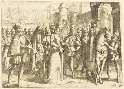 Érkezés Valenciába alkotó: Jacques Callot