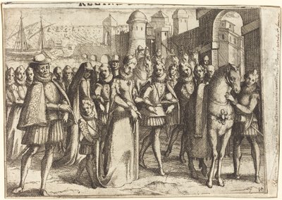 Érkezés Valenciába [recto] alkotó: Jacques Callot