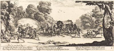 Támadás egy edző ellen alkotó: Jacques Callot