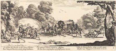 Támadás egy edző ellen alkotó: Jacques Callot