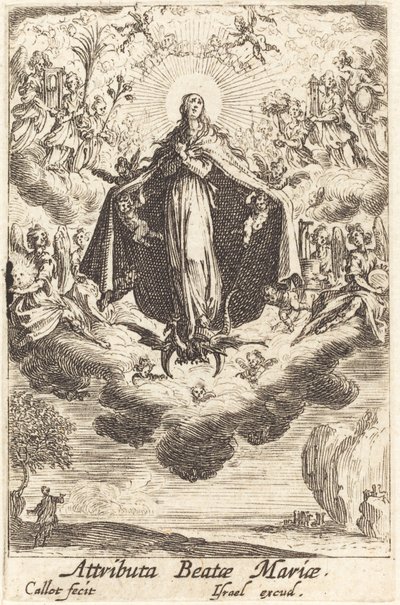 A Szűz attribútumai, 1630-ban vagy utána. alkotó: Jacques Callot