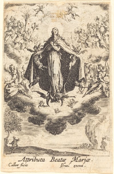 A Szűz attribútumai, 1630-ban vagy utána. alkotó: Jacques Callot