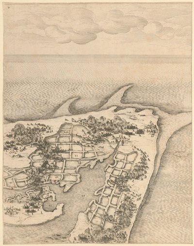 Részlet a „Szent Márton erődjének ostroma az Île de Ré-szigeten” című műből alkotó: Jacques Callot