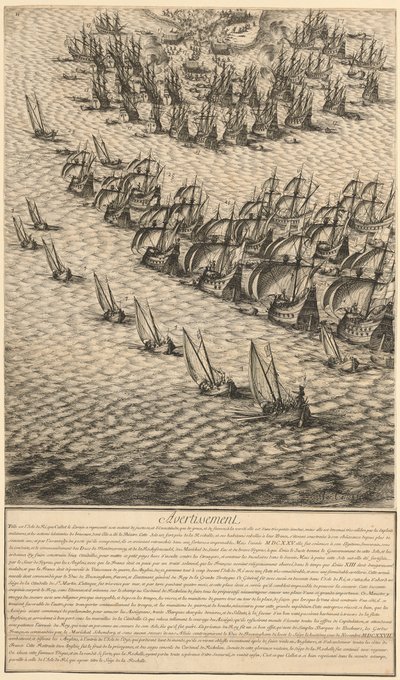Részlet a „Szent Márton erődjének ostroma az Île de Ré-szigeten” című műből alkotó: Jacques Callot