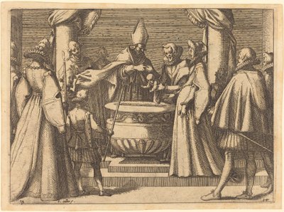 Spanyolország hercegének megkeresztelkedése alkotó: Jacques Callot