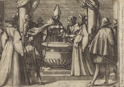 A spanyol herceg keresztelése [verso] alkotó: Jacques Callot