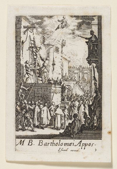 Bertalan apostol (Bartholomaei Apost.) alkotó: Jacques Callot