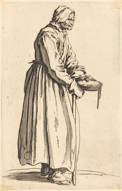 Koldusasszony Pánnal alkotó: Jacques Callot