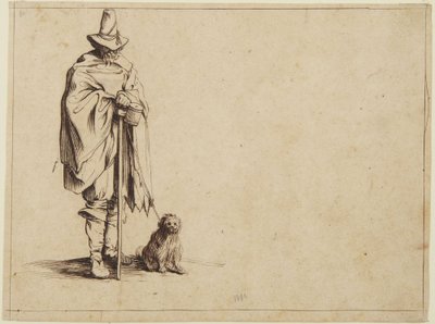 Koldus kutyával alkotó: Jacques Callot