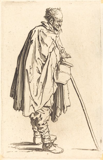 Koldus fazékkal alkotó: Jacques Callot