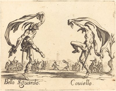 Bello Sguardo és Coviello alkotó: Jacques Callot