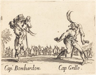 Pasas. Bonbardon és Cap. Krikett alkotó: Jacques Callot