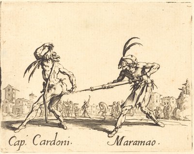 pasas. Cardoni és Maramao alkotó: Jacques Callot
