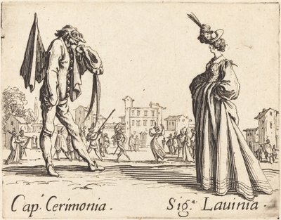 Cap. Ceremónia és Siga. Lavinia alkotó: Jacques Callot