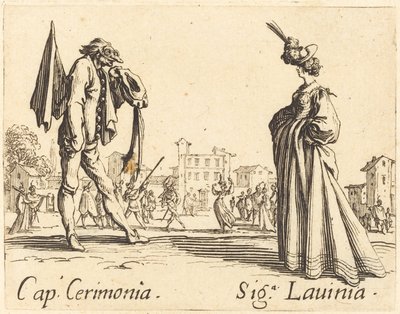 Sapka. Cerimonia és Siga. Lavinia, c. 1622. alkotó: Jacques Callot