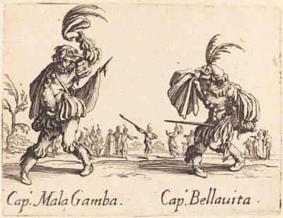 Cap. Mala Gamba és Cap. Bellavita alkotó: Jacques Callot